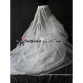 white long train petticoat for mermaid dress, evening dress